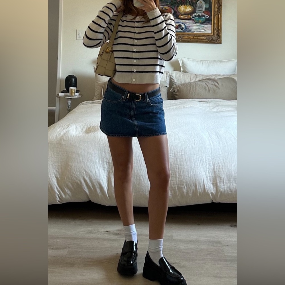 Slvrlake low rise Denim Mini Skirt